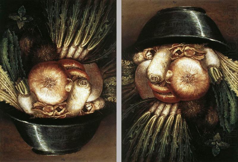 Vegetables in a Bowl or The Gardener  dggh, ARCIMBOLDO, Giuseppe